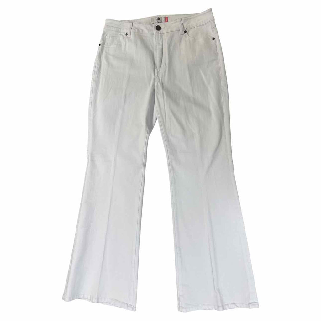 CABI 5880R CABI TROUSER WHITE JEANS SIZE 12