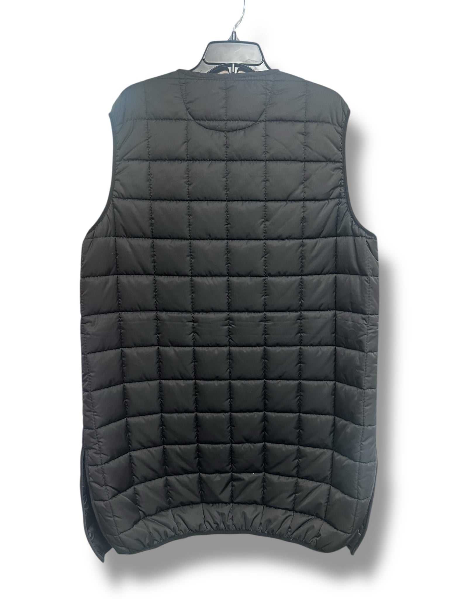 REBECCA MINKOFF BLACK LONG QUILTED PUFFER VEST SIZE LARGE