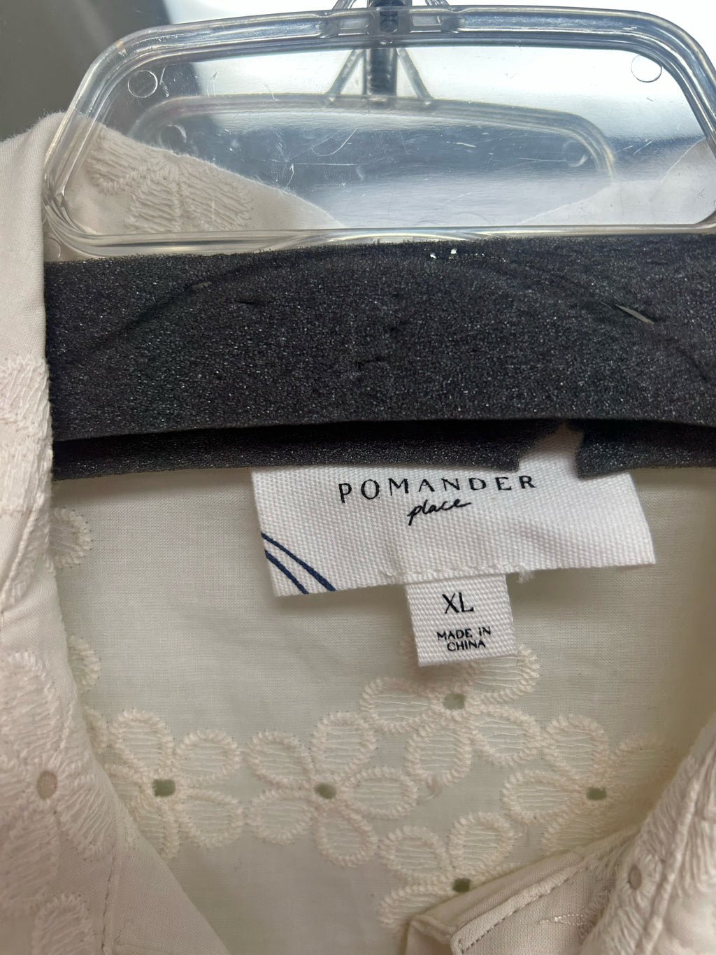 TUCKERNUCK POMANDER PLACE IVORY EYELET COTTON GRIFFIN DRESS SIZE XL