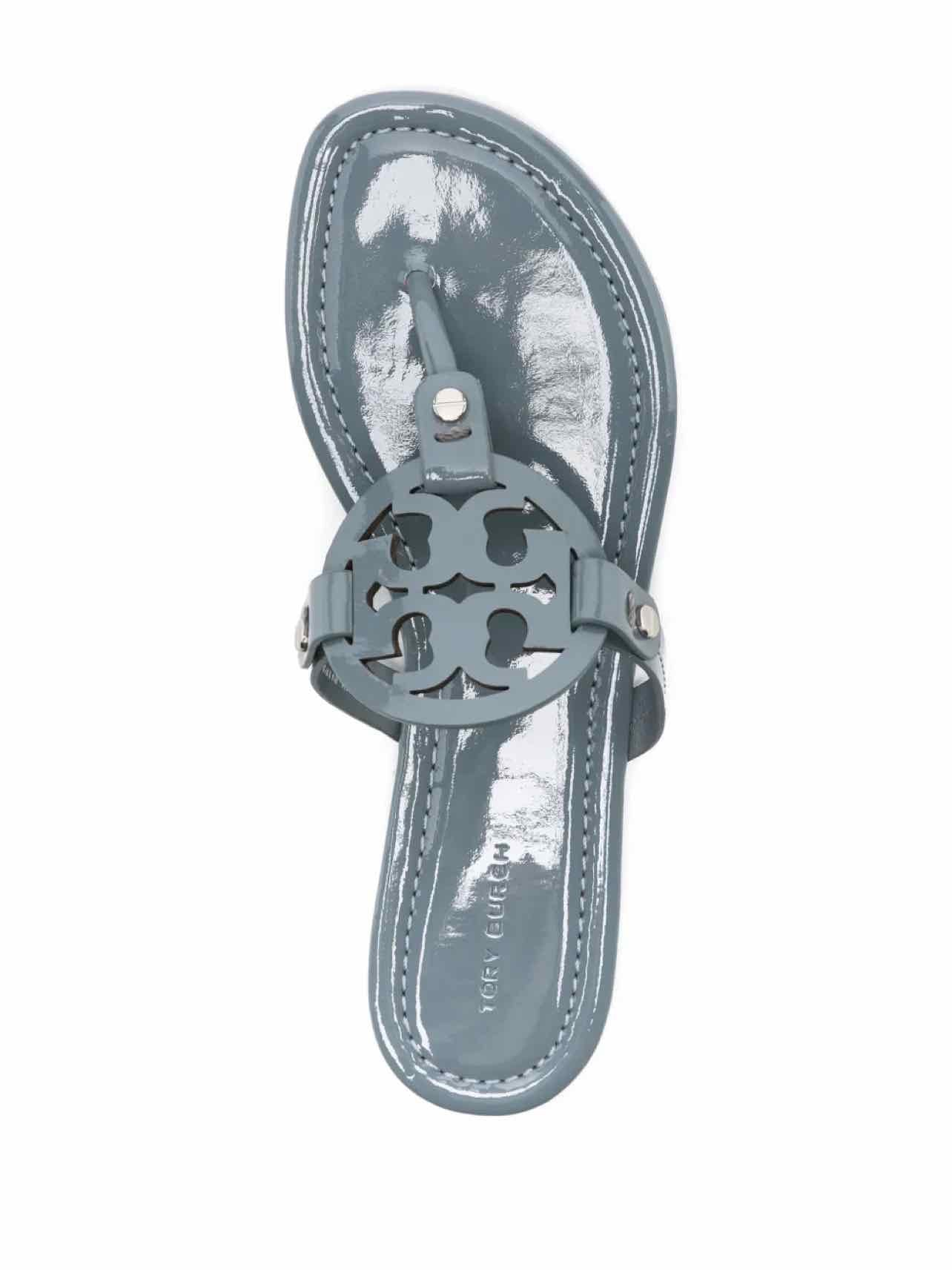 TORY BURCH PATENT MILLER SANDAL SIZE: 11