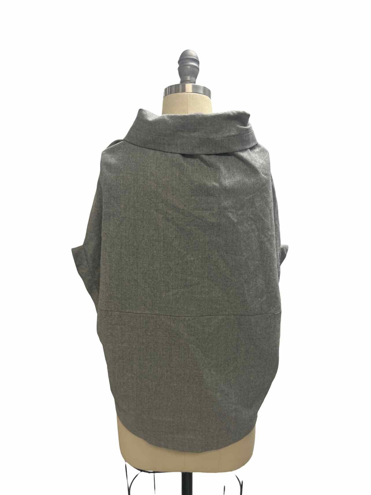 GALLEGO DESPORTES GARMENTORY 100% WOOL OVERSIZED SHAWL COLLAR BOXY TOP SIZE:S