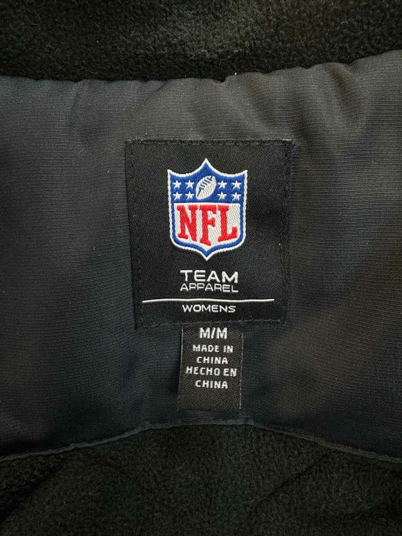 NFL STEELERS FULL ZIP PARKA BLACK/YELLOW JACKET SIZE M