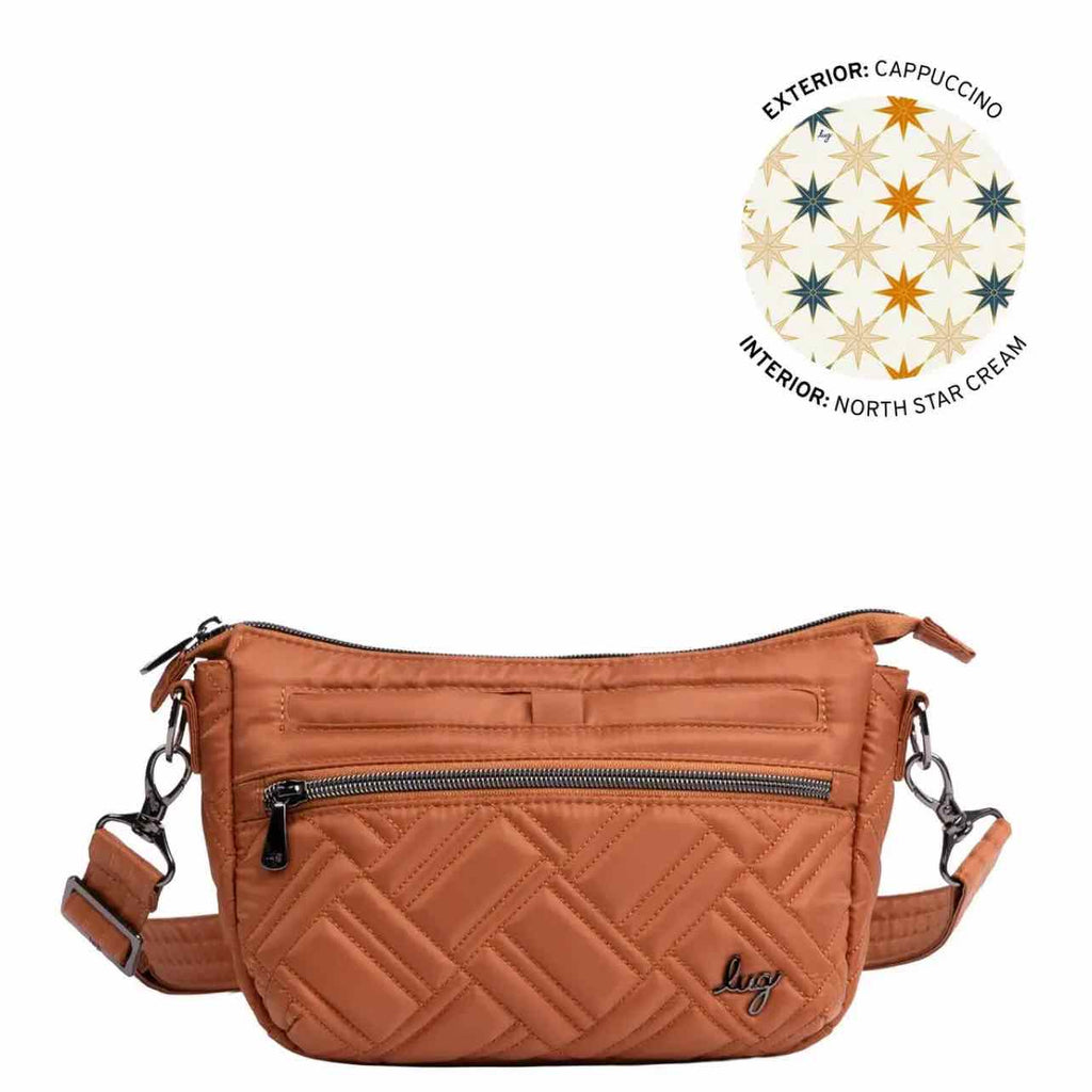 LUG NWT! STRETCH LE CROSSBODY IN COPPER BROWN