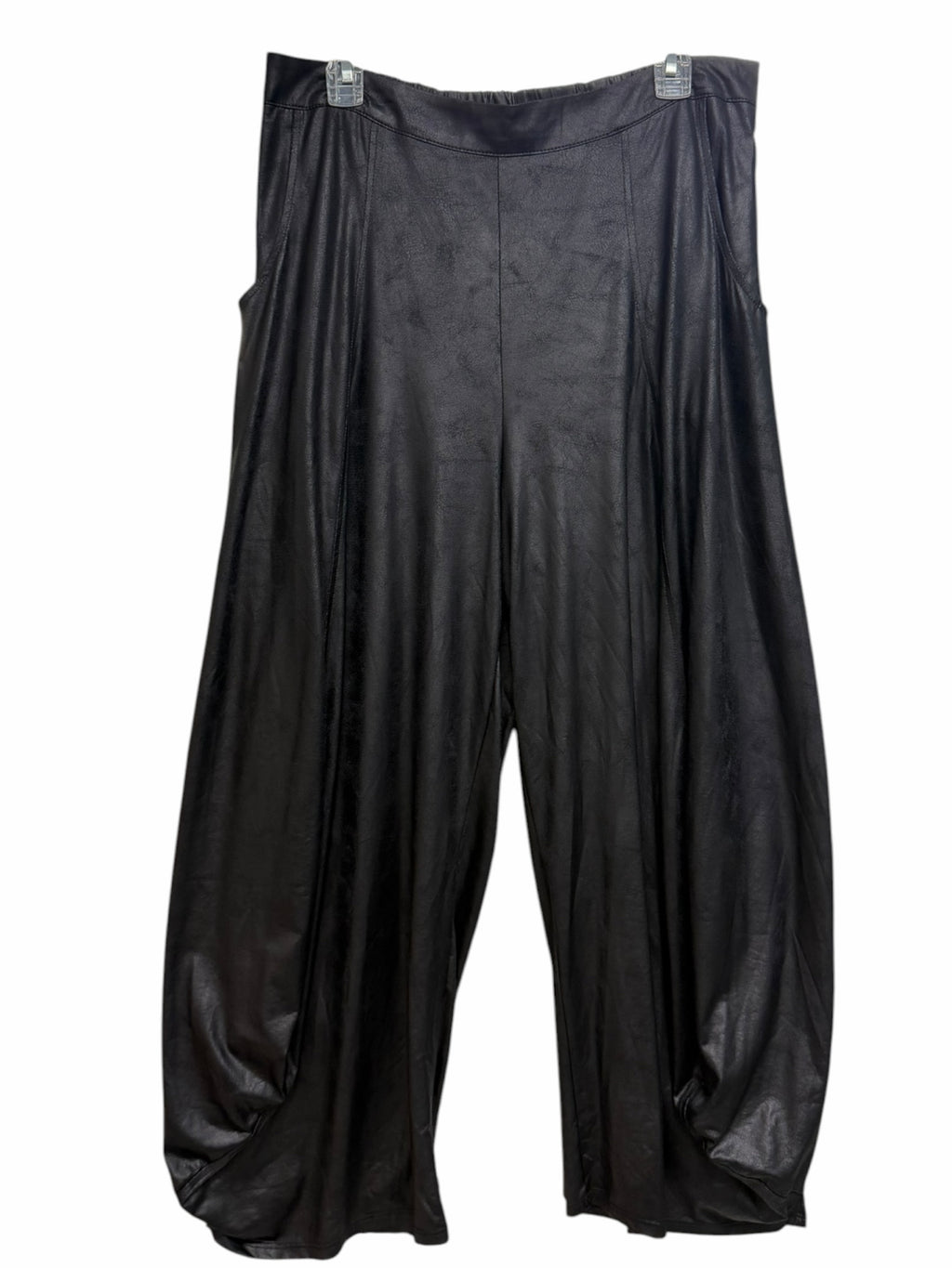 NWT KOZAN JADE BLACK FAUX LEATHER ART TO WEAR PANTS SIZE XL