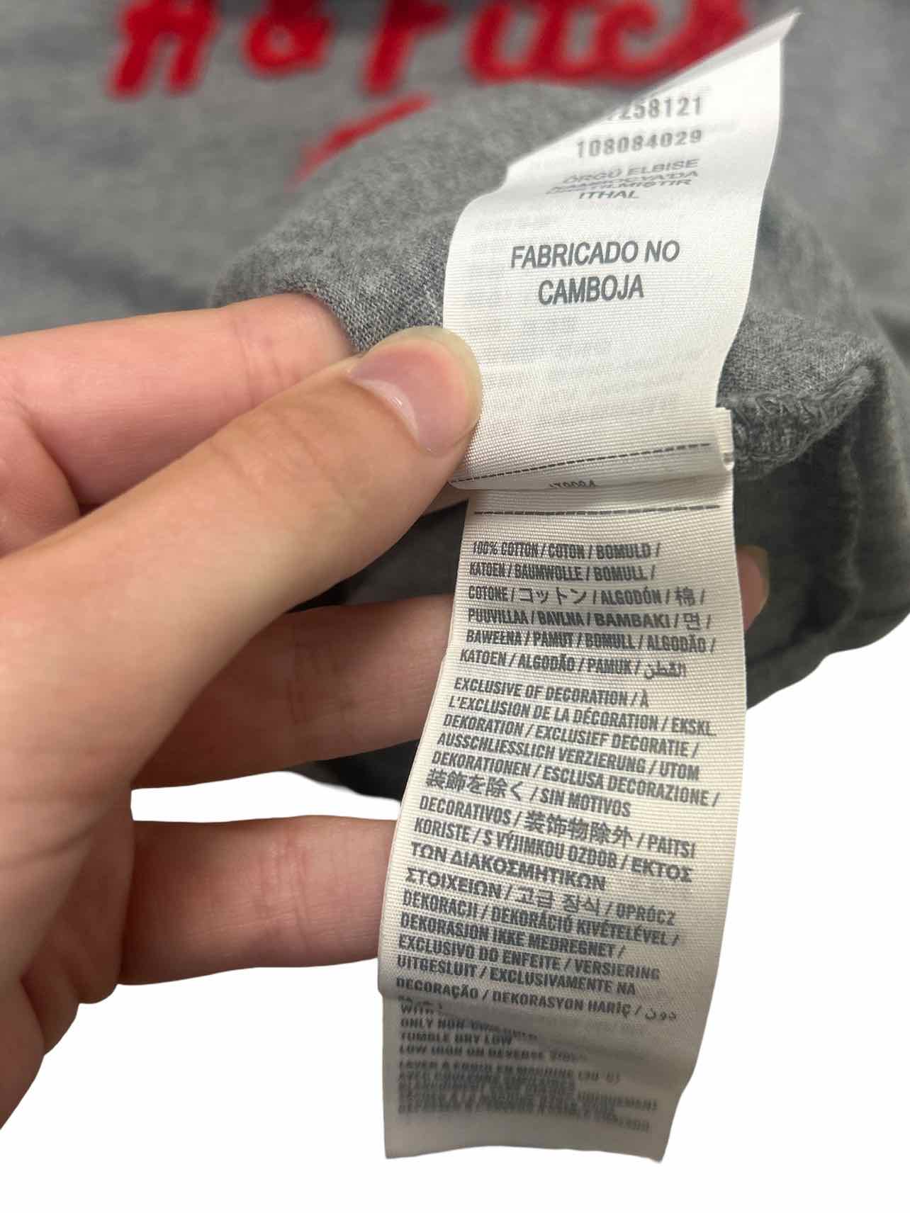 ABERCROMBIE Y2K LOGO BABY TEE SIZE: S