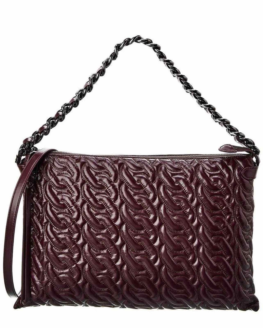 REBECCA MINKOFF NWT EDIE CHAIN QUILT ZIP SHOULDER BAG