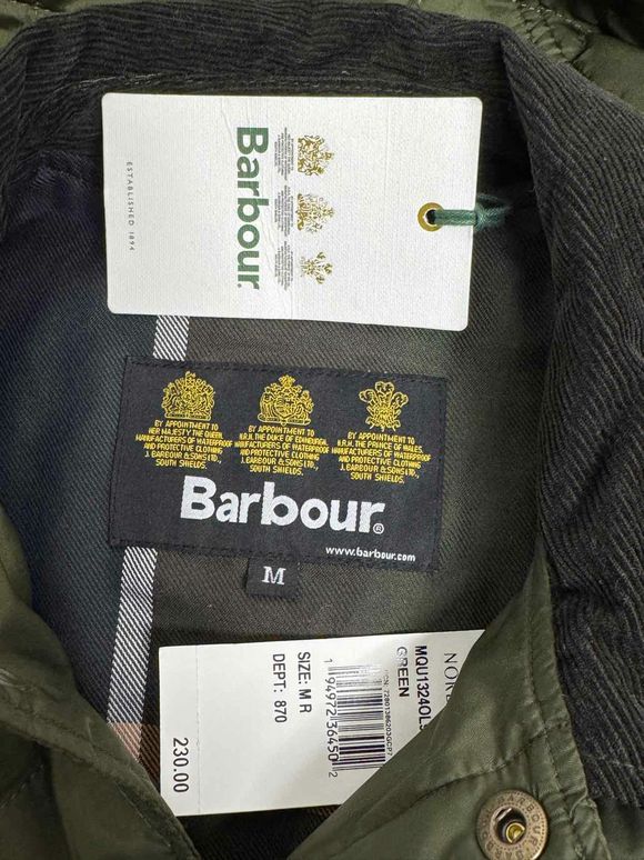 BARBOUR NWT! ANNANDALE QUILTED OLIVE JACKET SIZE M