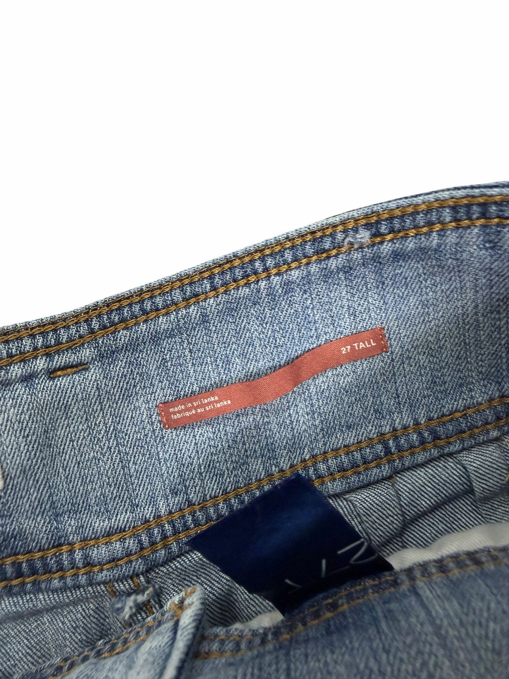 ANTHROPOLOGIE PILCRO HIGH RISE PATCH POCKET WIDE LEG JEANS SIZE 27 TALL