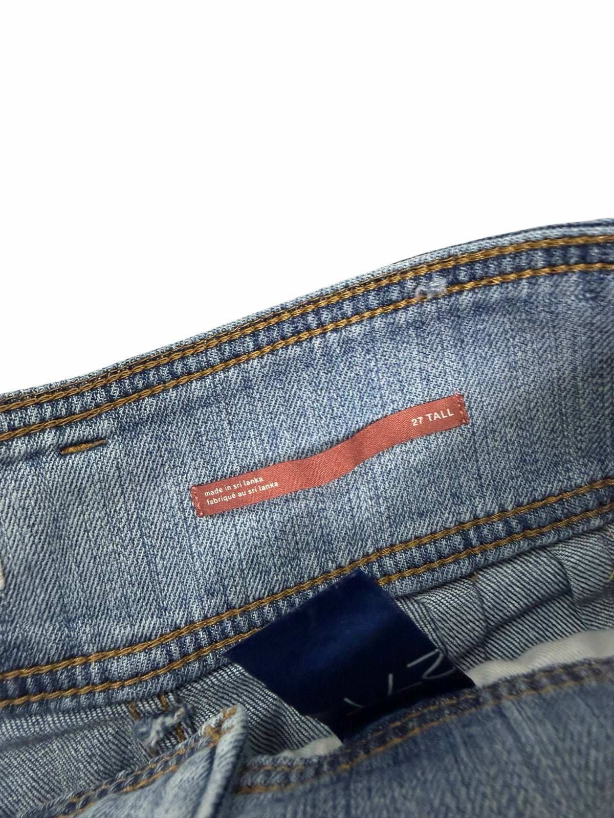 ANTHROPOLOGIE PILCRO HIGH RISE PATCH POCKET WIDE LEG JEANS SIZE 27 TALL
