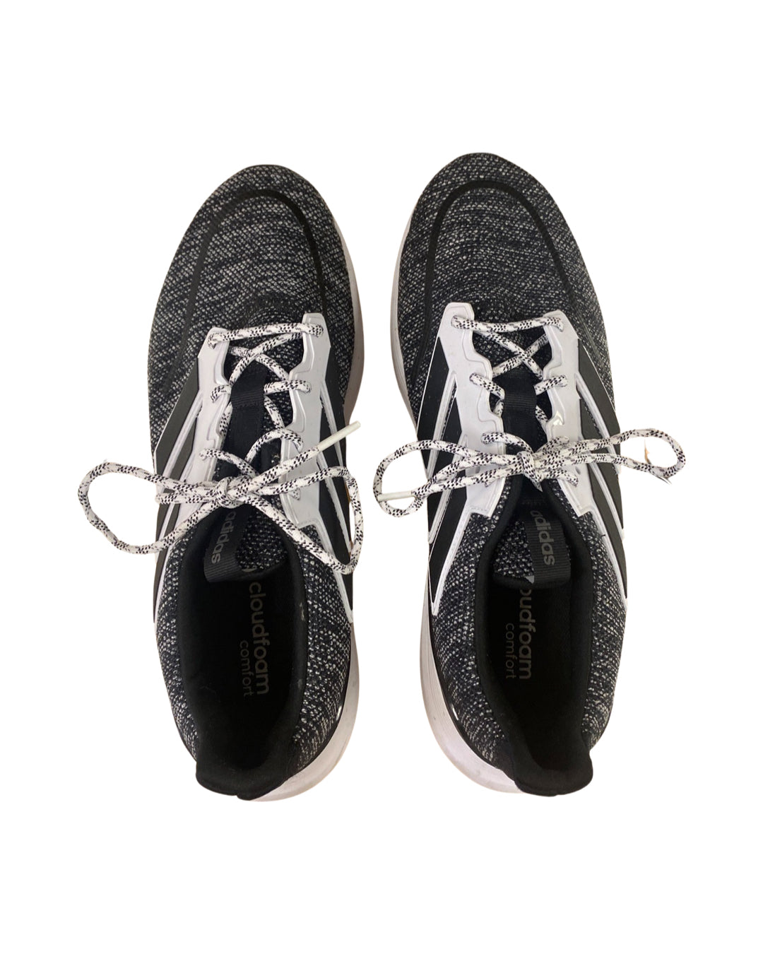 ADIDAS ENERGY FALCON KNIT RUNNING SNEAKERS BLK/GRAY SIZE 14
