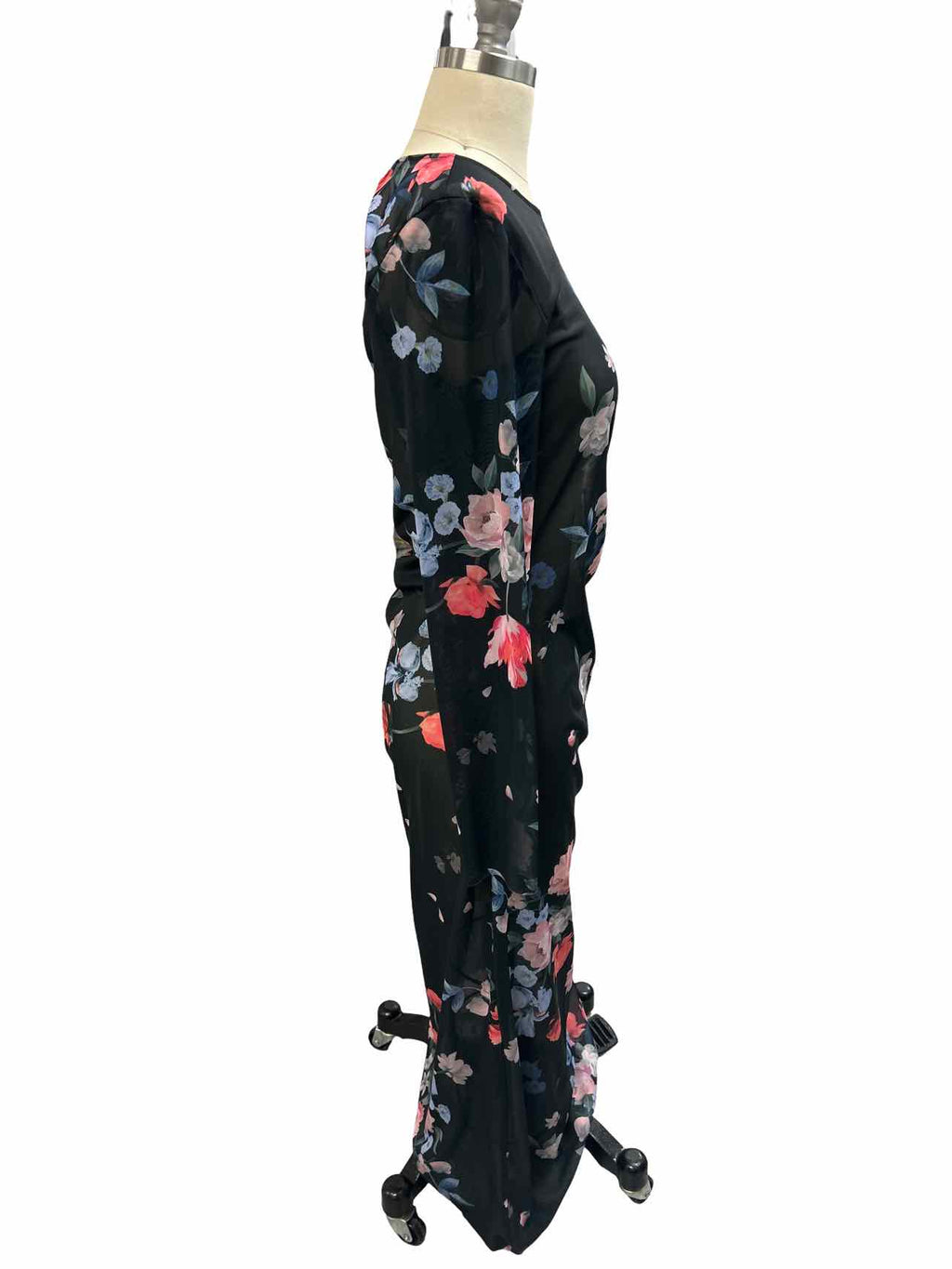 TED BAKER NWT SHEER FLORAL DRESS SIZE:M