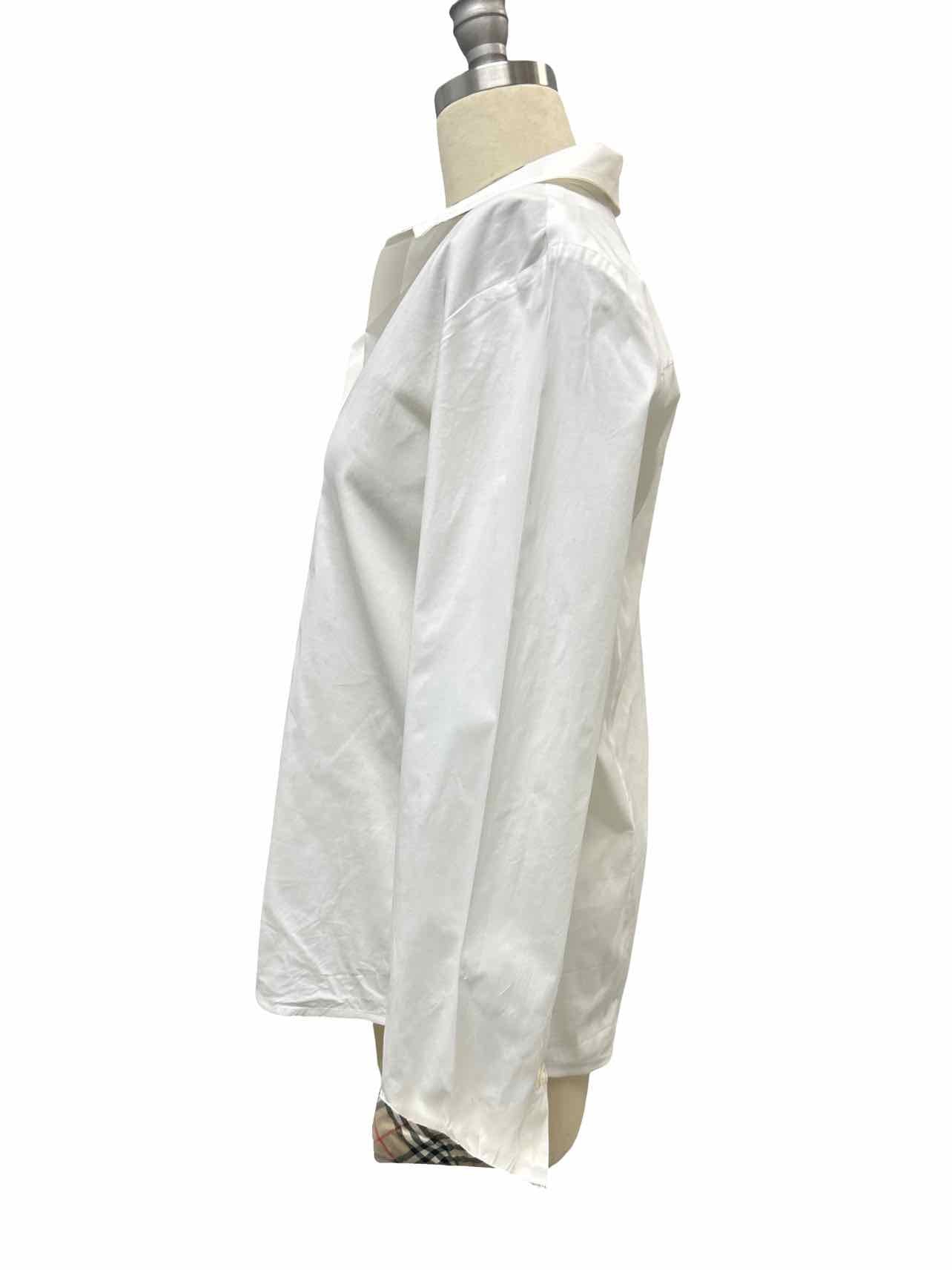 BURBERRY NOVA CHECK TRIM LS BUTTON UP SHIRT SIZE: M