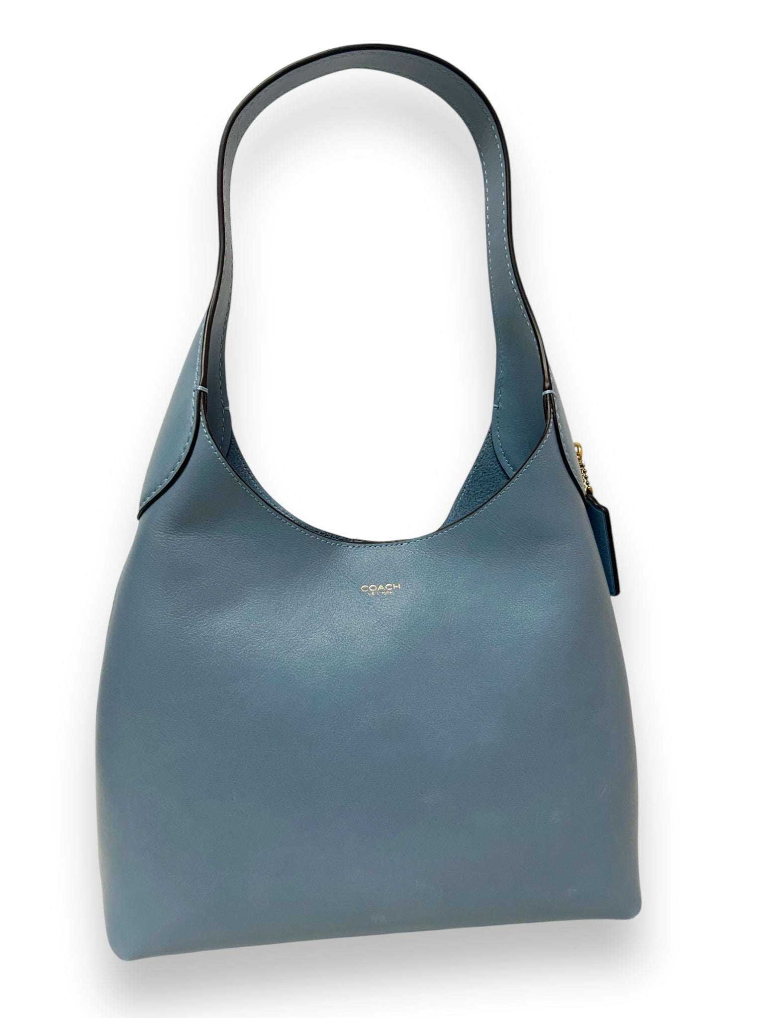 COACH BROOKLYN 28 DUSTY BLUE SHOULDER BAG