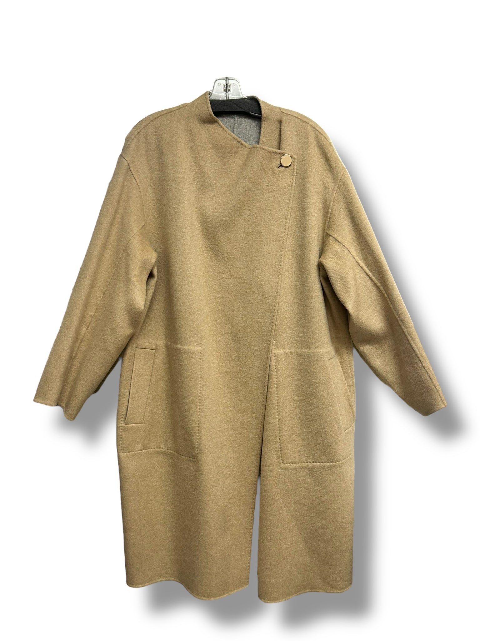 LAFAYETTE 148 REVERSIBLE WOOL AND CASHMERE LONG LENGTH SWEATER COAT SIZE MEDIUM