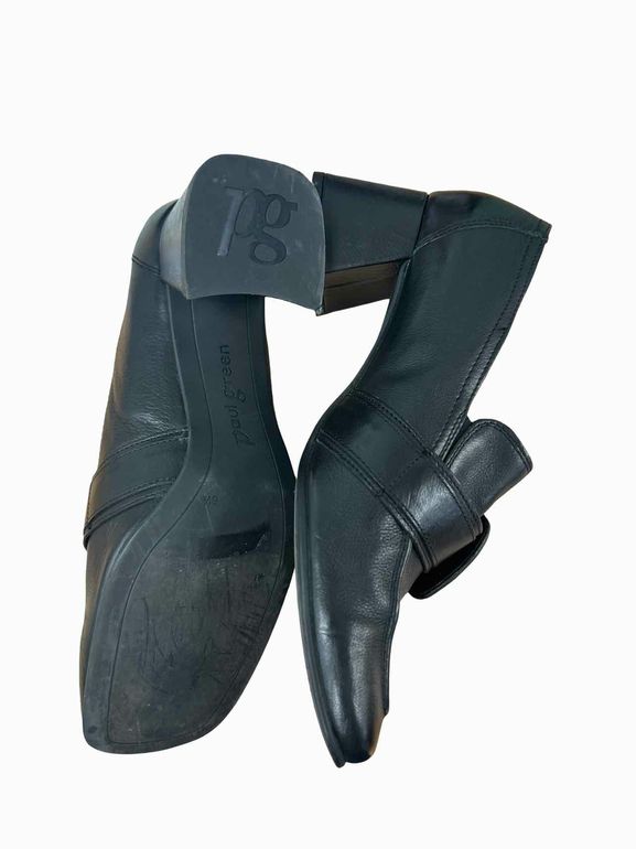 PAUL GREEN ROBIN HEEL LOAFERS BUCKLE  SIZE: 9