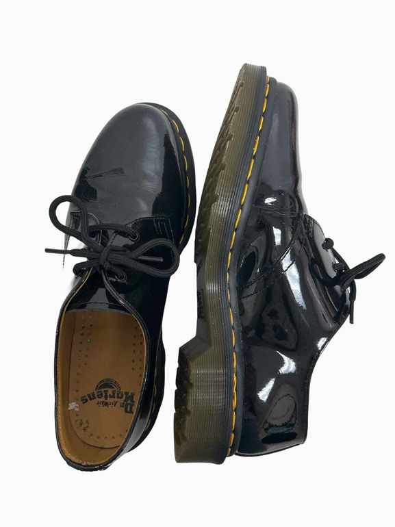 DR MARTENS 461 BEX PATENT LEATHER OXFORD SHOES SIZE: 9