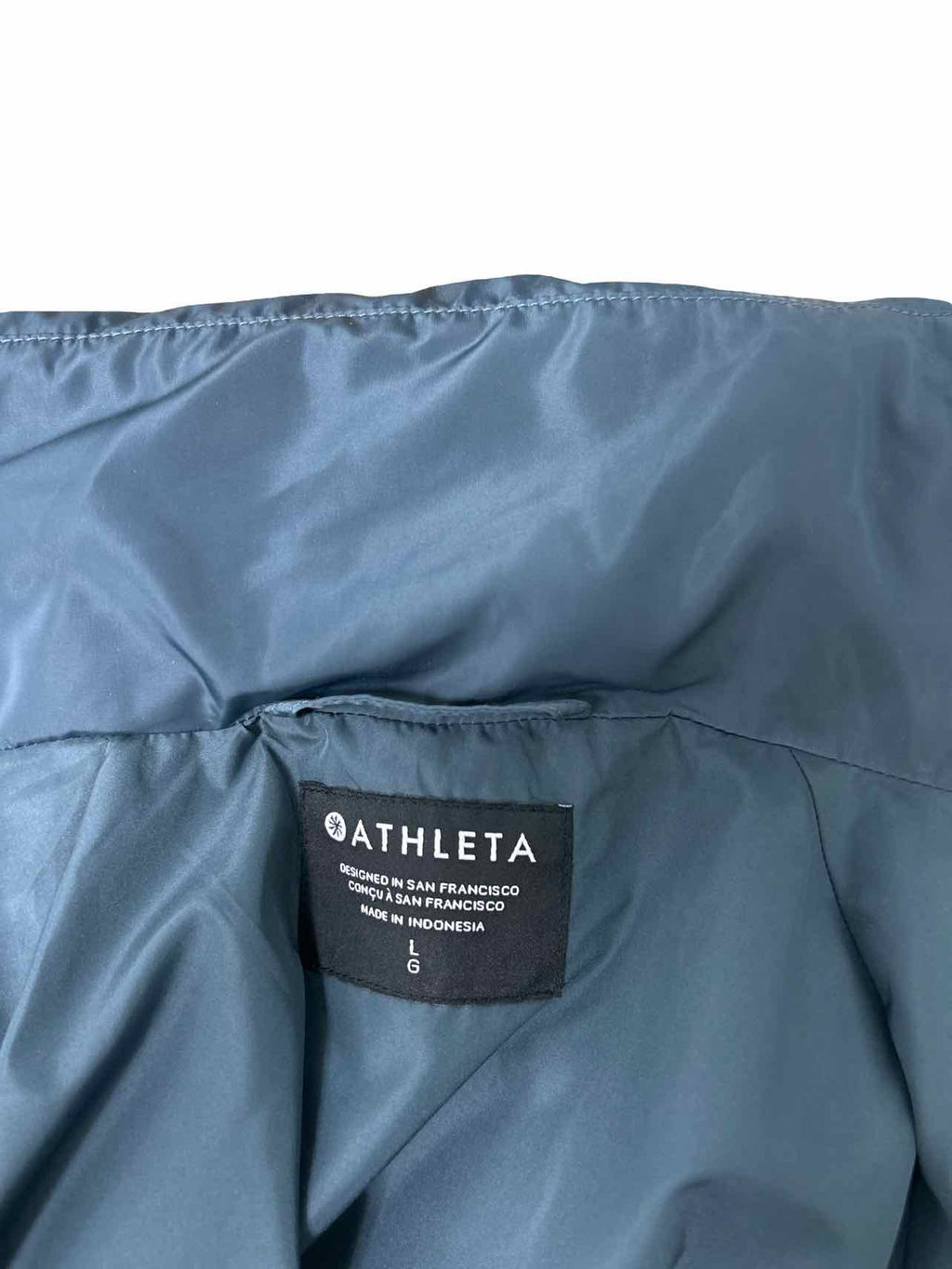 ATHLETA JETSET BOMBER ZIP-UP SIZE: L