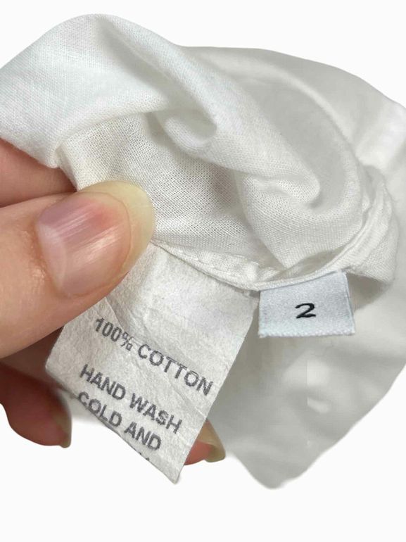 HAZEL BROWN 100% COTTON TISSUE WRAP DRESS SIZE: 2