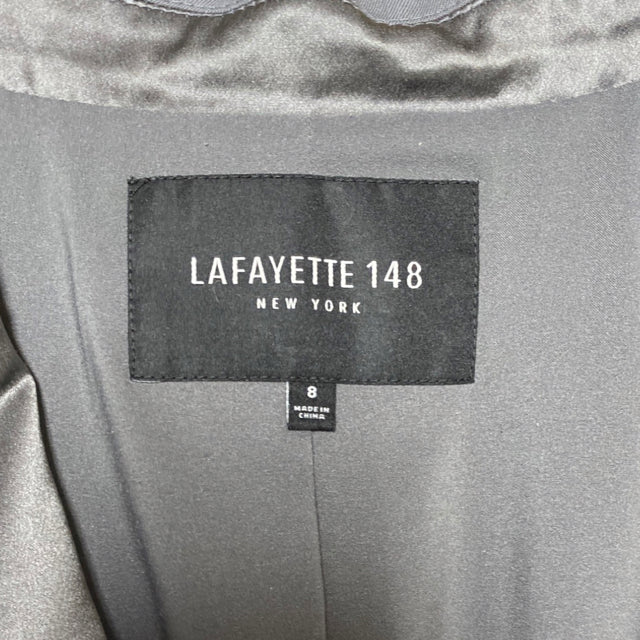 LAFAYETTE 148 NEW YORK GRAY BUTTON BLAZER 8