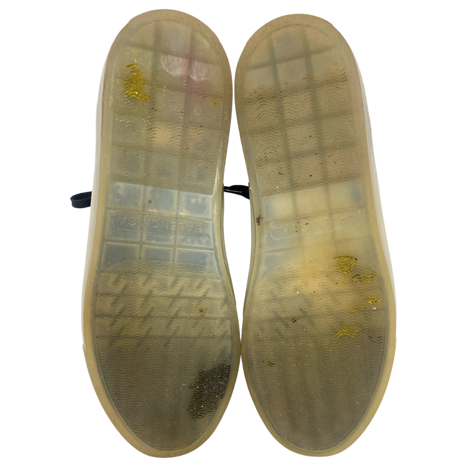 BALENCIAGA PELLE S GOMME DEEP NAVY HIGH TOP SIZE 42