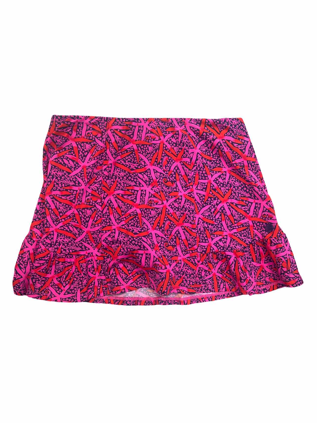 LILLY PULITZER LUXLETIC PASSION FRUIT PINK STAR SKORT SIZE: S