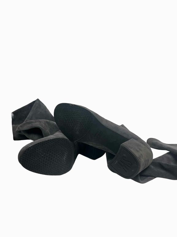 STUART WEITZMAN  HIGHLAND OTK SUEDE THIGH HIGH BOOTS SIZE: 9