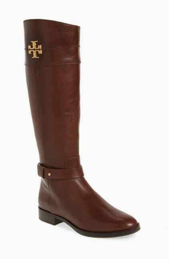 TORY BURCH  NWOB TORY BURCH KNEE HIGH LEATHER RIDING BOOTS SIZE: 8.5