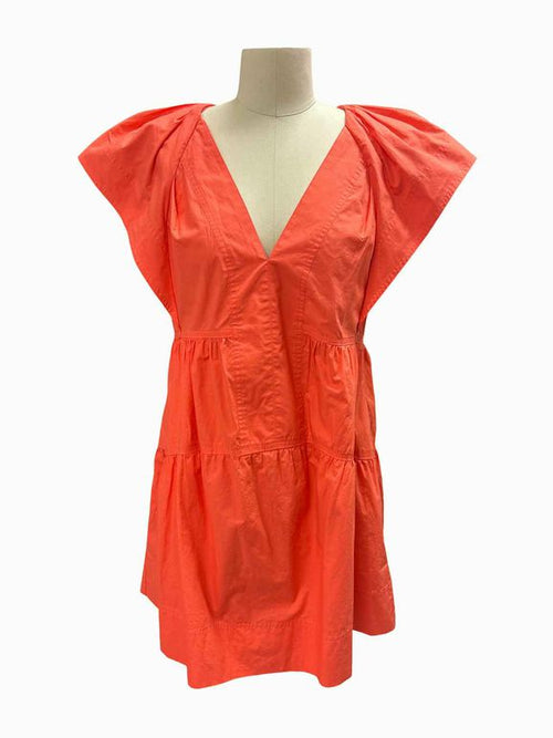 A.L.C.  HALEY SPICED CORAL MINI DRESS SIZE: 6