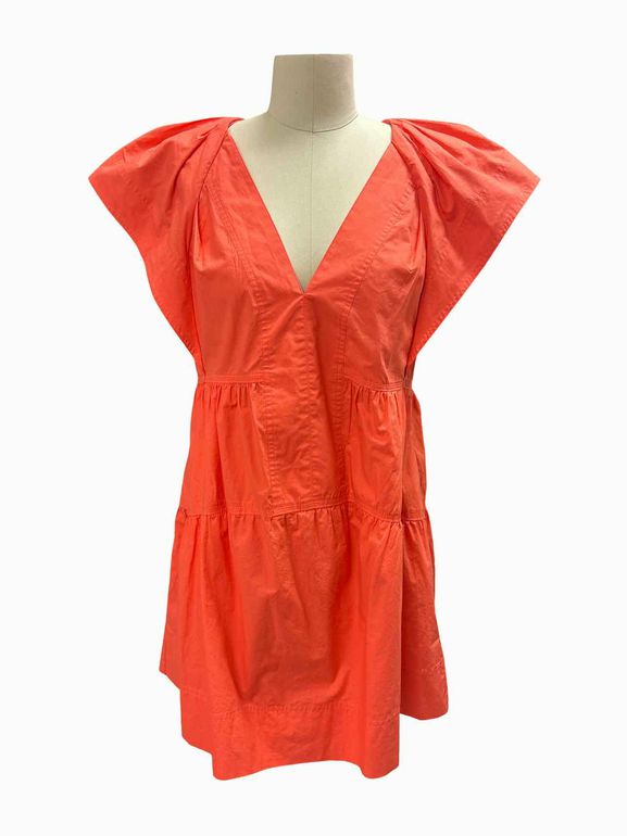 A.L.C.  HALEY SPICED CORAL MINI DRESS SIZE: 6