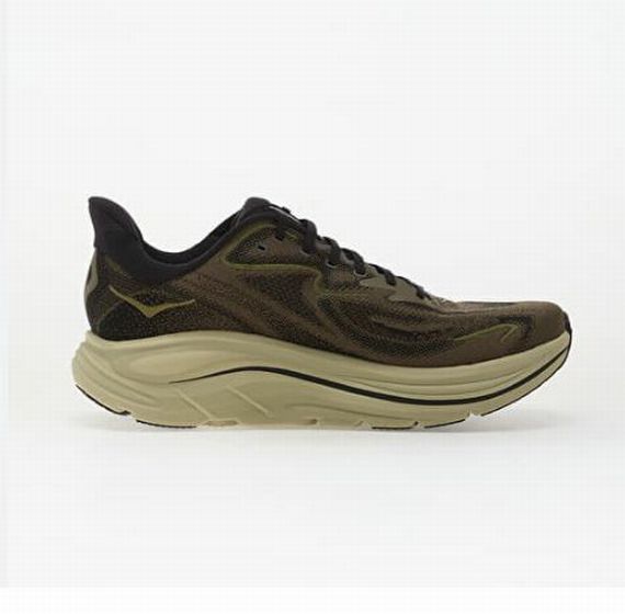 HOKA CLIFTON 10 RUNNING SNEAKER GALATIC GREY/STELLAR GREY SIZE 12