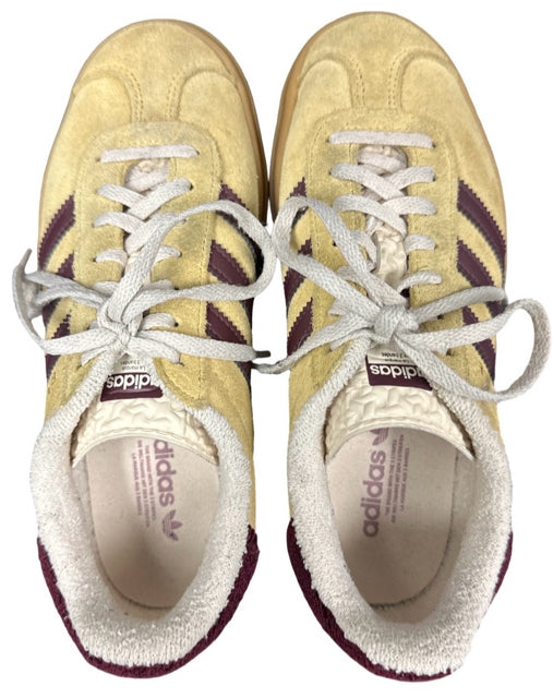 ADIDAS GAZELLE ALMOST YELLOW BOLD LACE-UP SIZE 6