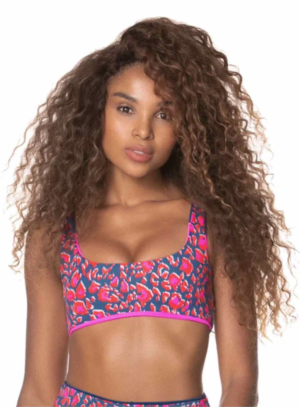 MAGII NWT REVERSIBLE SWIM TOP TEAL SIZE: M