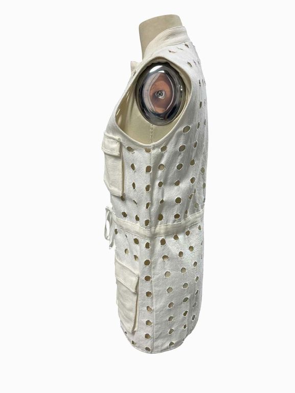 THE ART OF STYLE LAGENLOOK LINEN/COTTON ZIP CINCH WAIST SIZE: XS