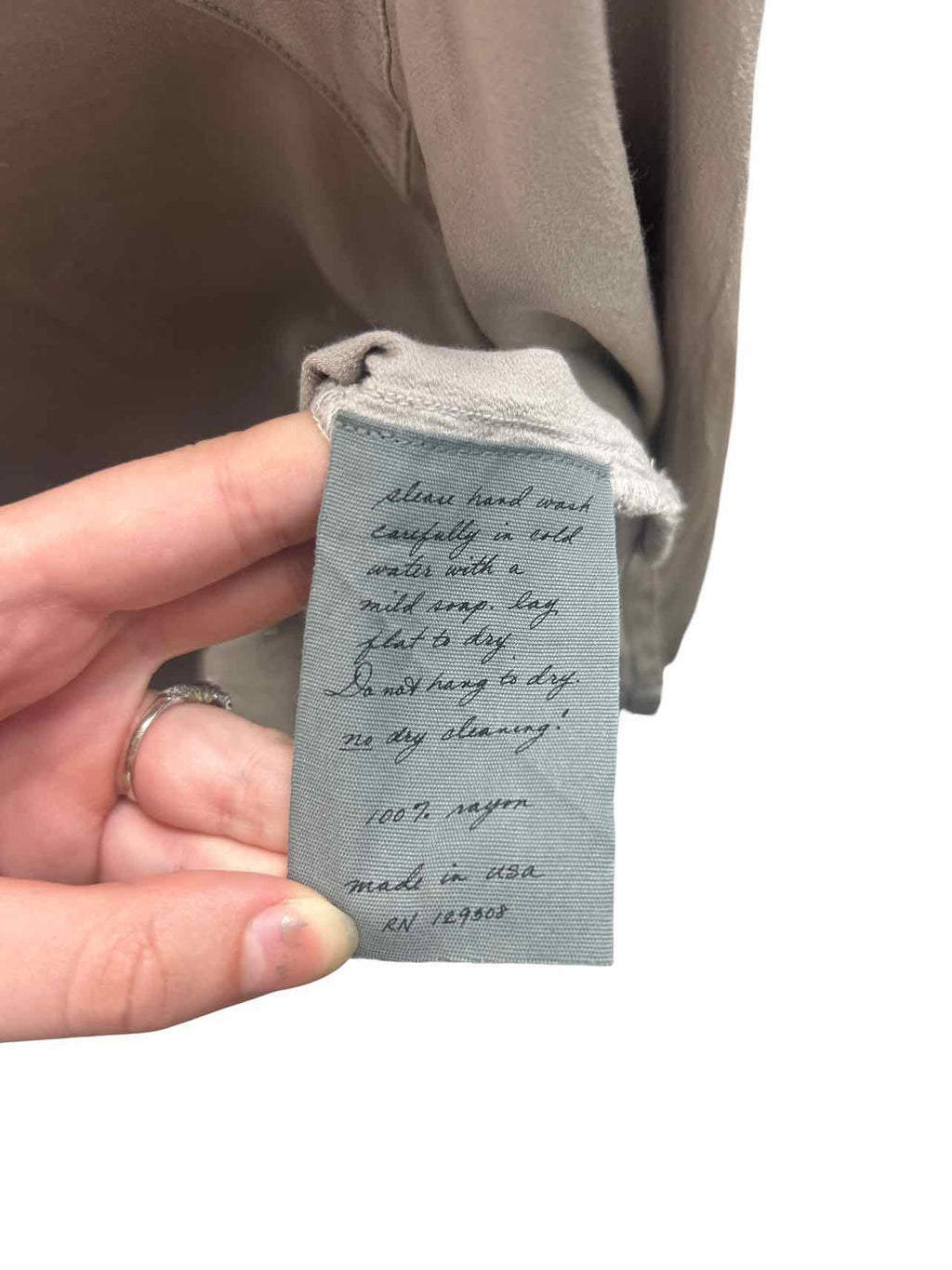 RAQUEL ALLEGRA SATIN DRAWSTRING TOP SIZE: 0