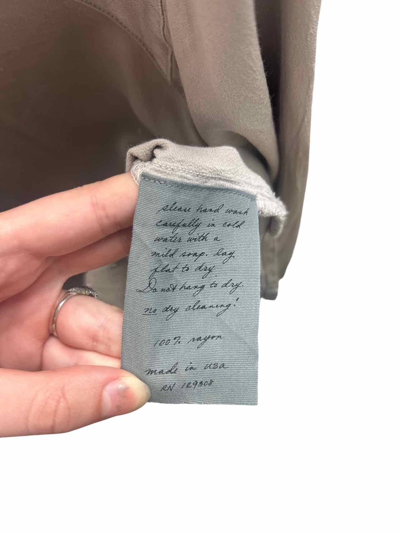 RAQUEL ALLEGRA SATIN DRAWSTRING TOP SIZE: 0