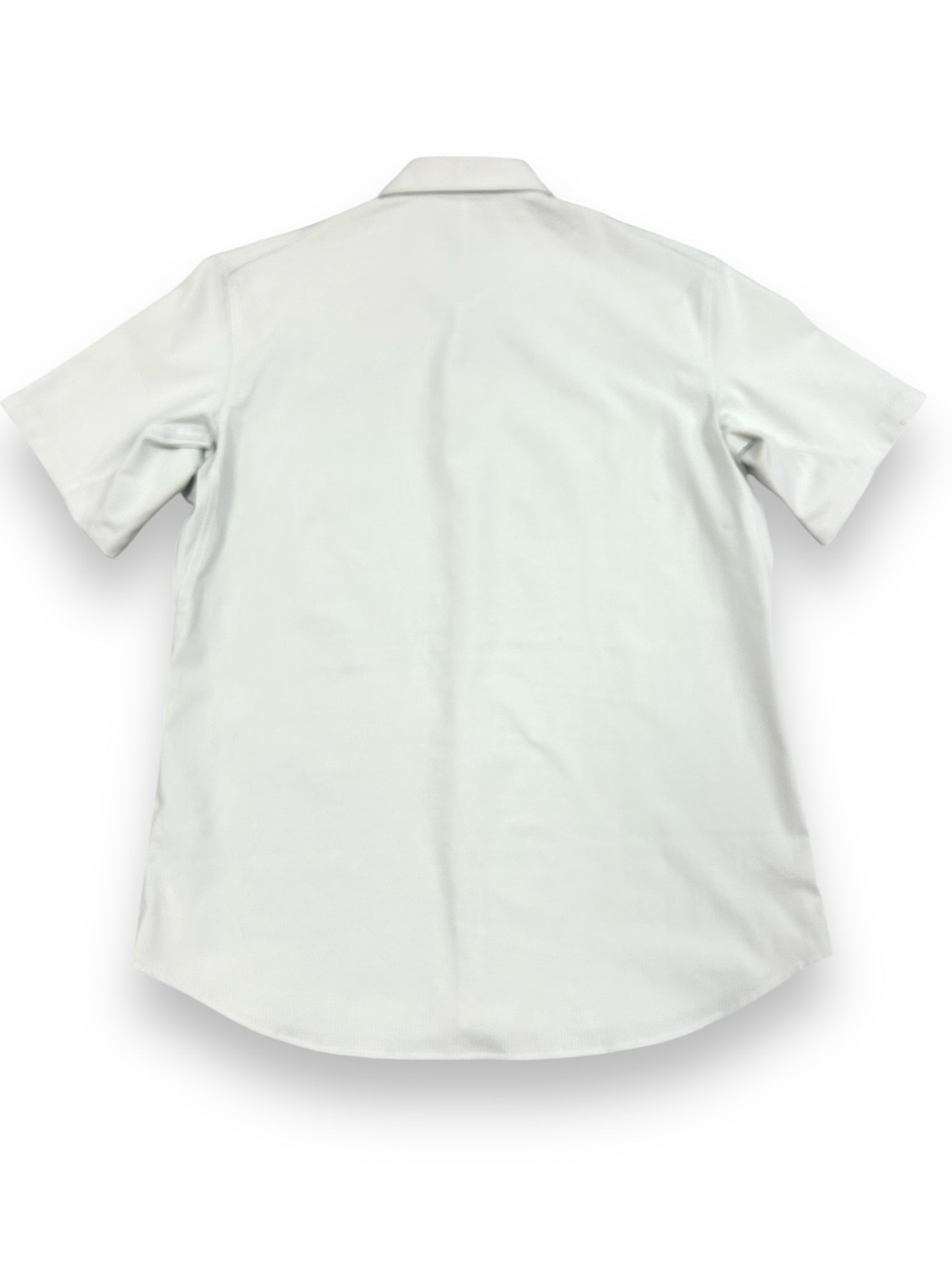 LULULEMON MEN'S AIRING EASY SHORT SLEEVE BUTTON DOWN SHIRT STONE SIZE MEDIUM