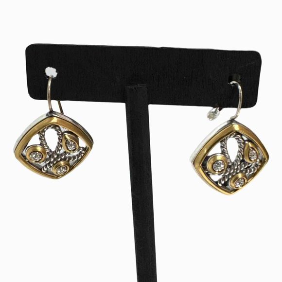 BRIGHTON TWO TONE YALTA FRENCH WIRE EARRINGS