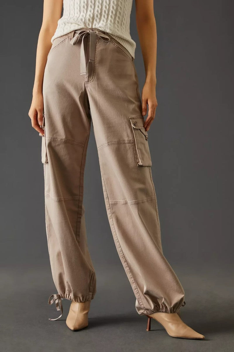 ANTHROPOLOGIE PILCRO PARACHUTE TAN CARGO PANTS SIZE 29