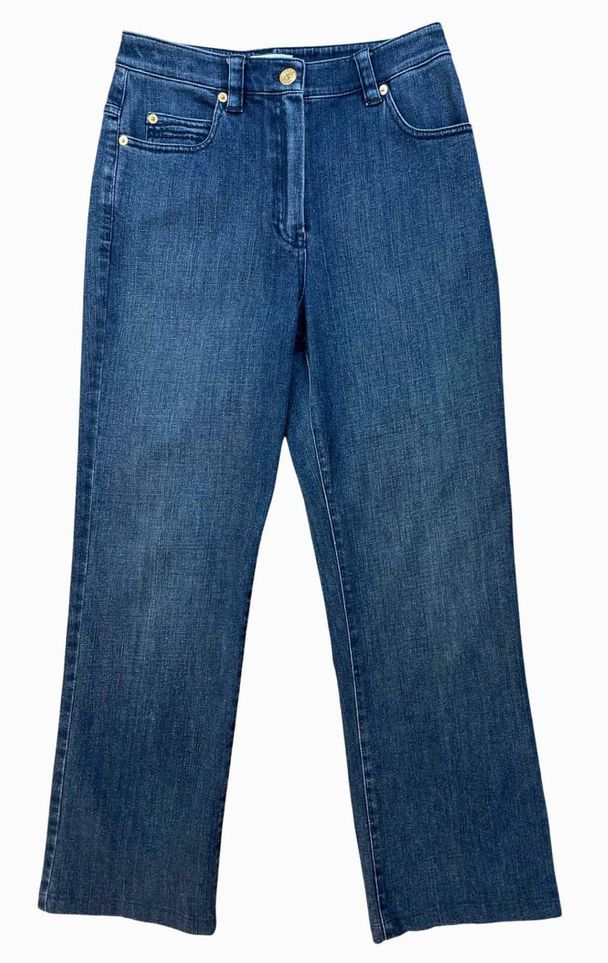 ST JOHN SPORT STRAIGHT LEG DENIM JEANS SIZE 2