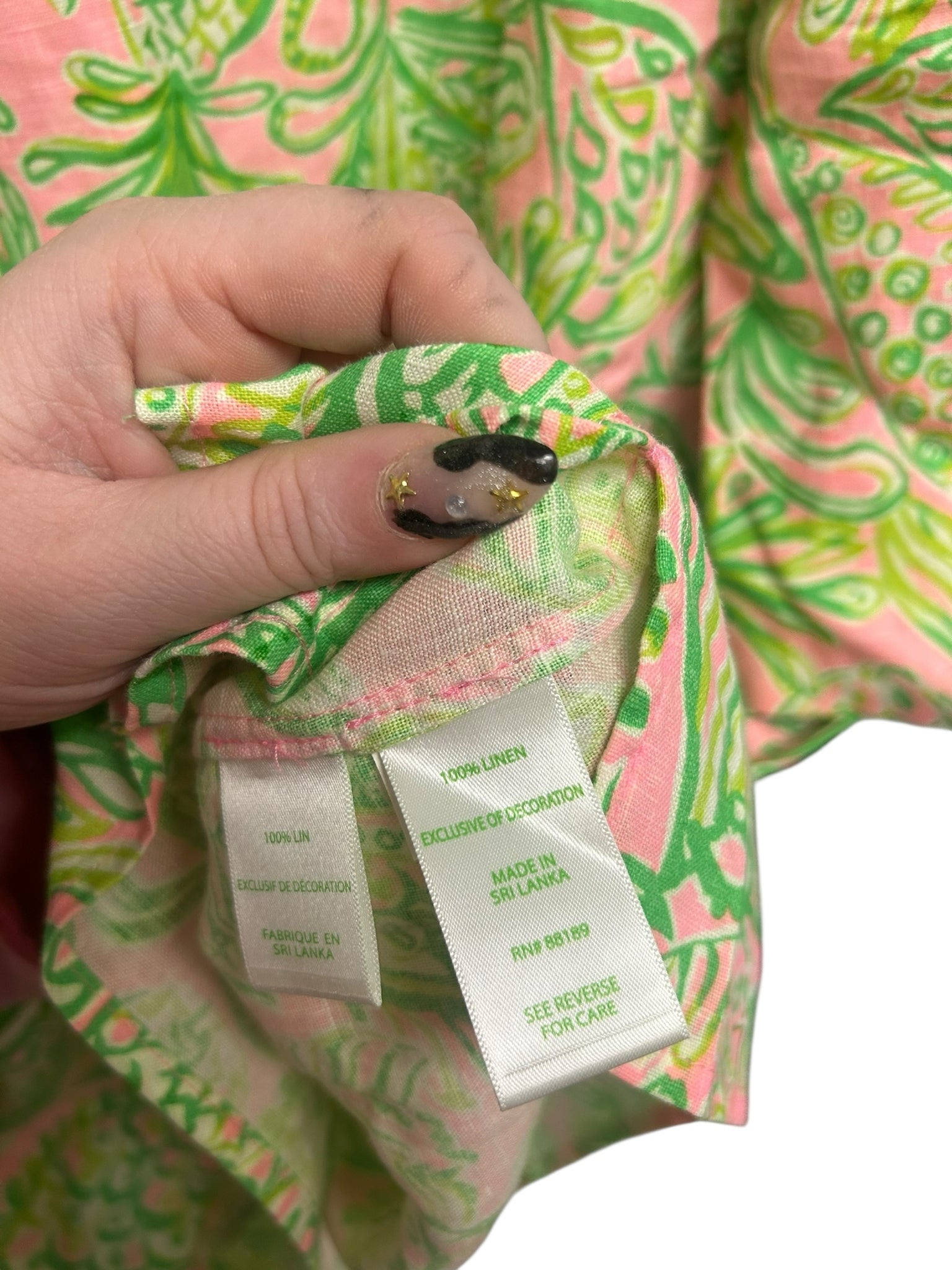 LILLY PULITZER PILAR LINEN TUNIC SHIRT DRESS SIZE XL - WEARHOUSE  CONSIGNMENT