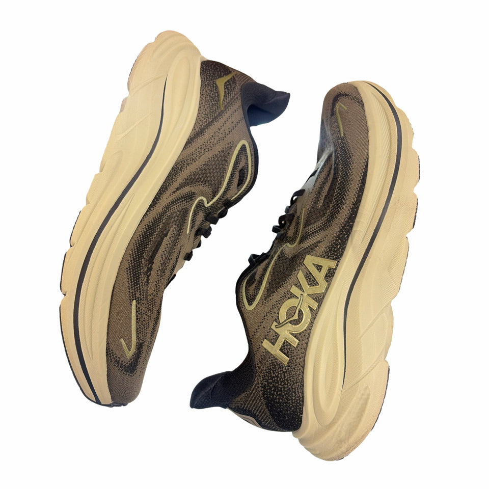 HOKA CLIFTON 10 RUNNING SNEAKER GALATIC GREY/STELLAR GREY SIZE 12