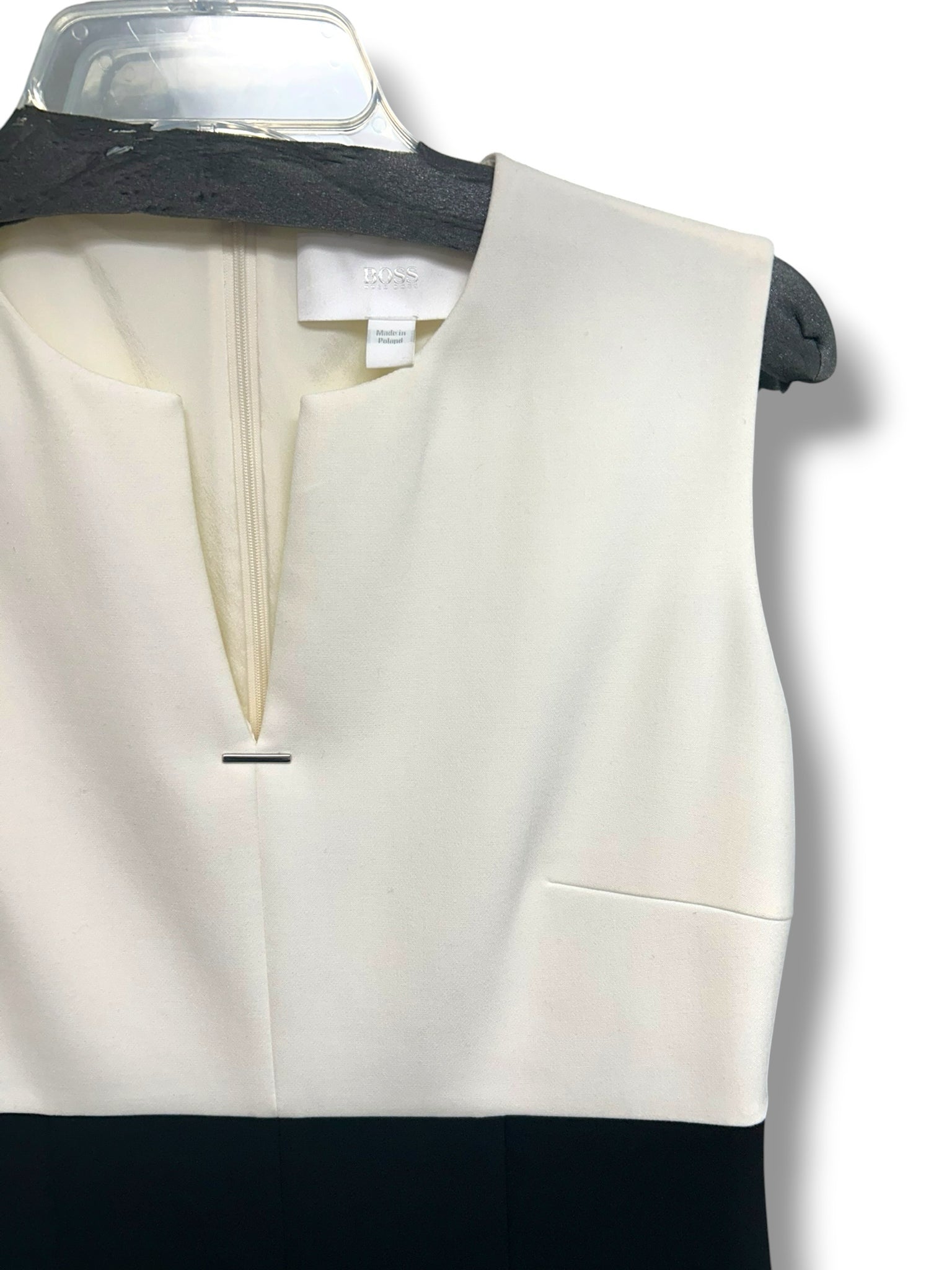 HUGO BOSS DEADALUS COLOR BLOCK SHEATH TANK DRESS SIZE 8