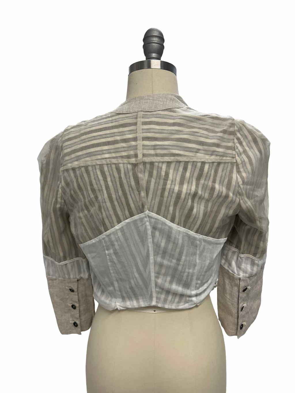 GARY GRAHAM COTTON CROP ASYMMETRICAL JACKET SIZE: 2