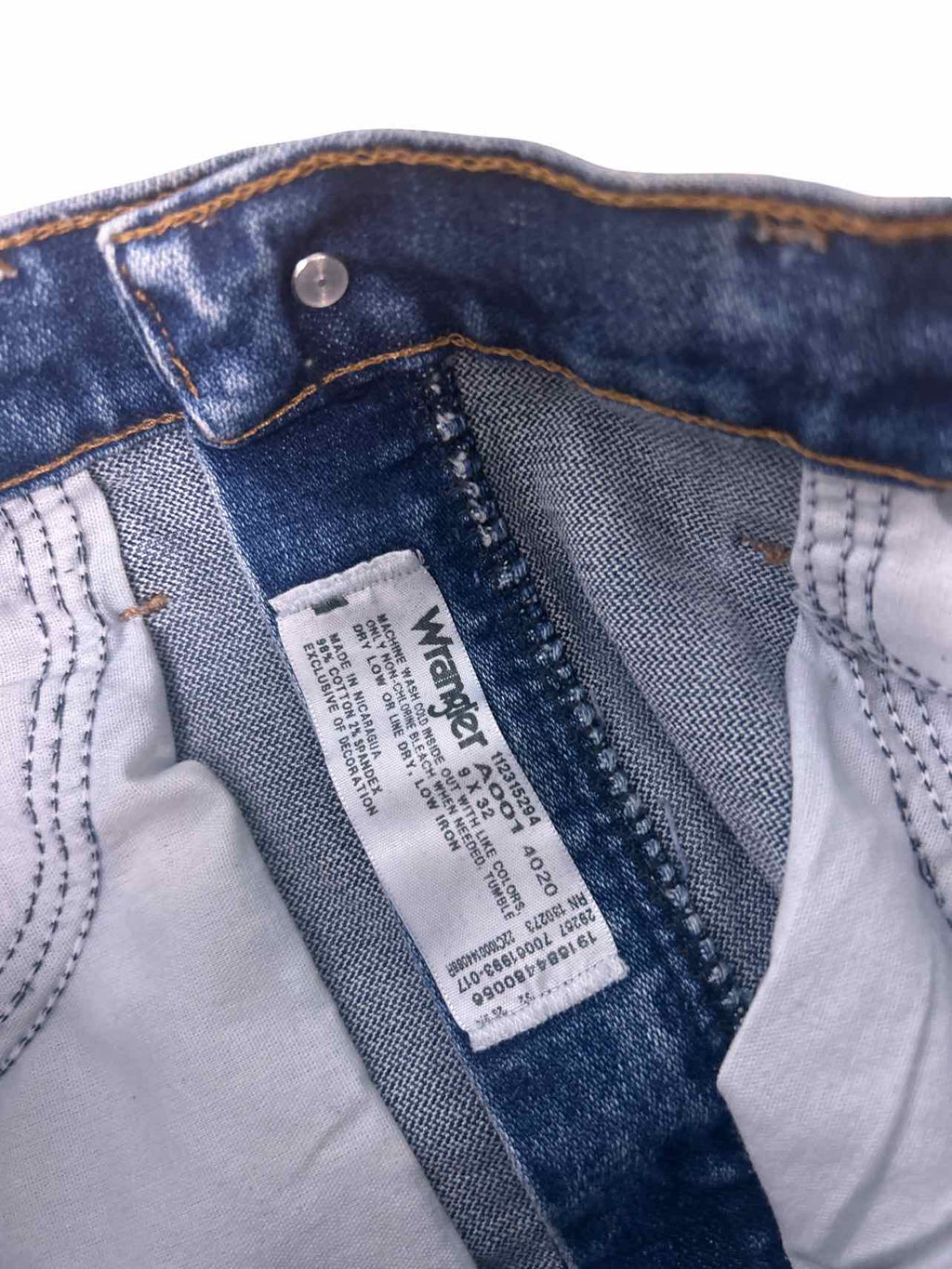 WRANGLER COWBOY CUT SLIM FIT JEAN 112315294 STONE WASH 9X32 SIZE: 30