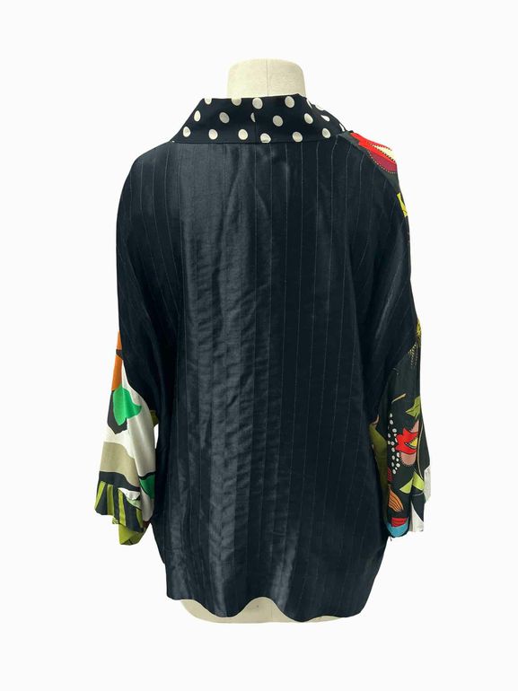 ALEMBIKA MIXED PRINT KIMONO STYLE SIZE: M