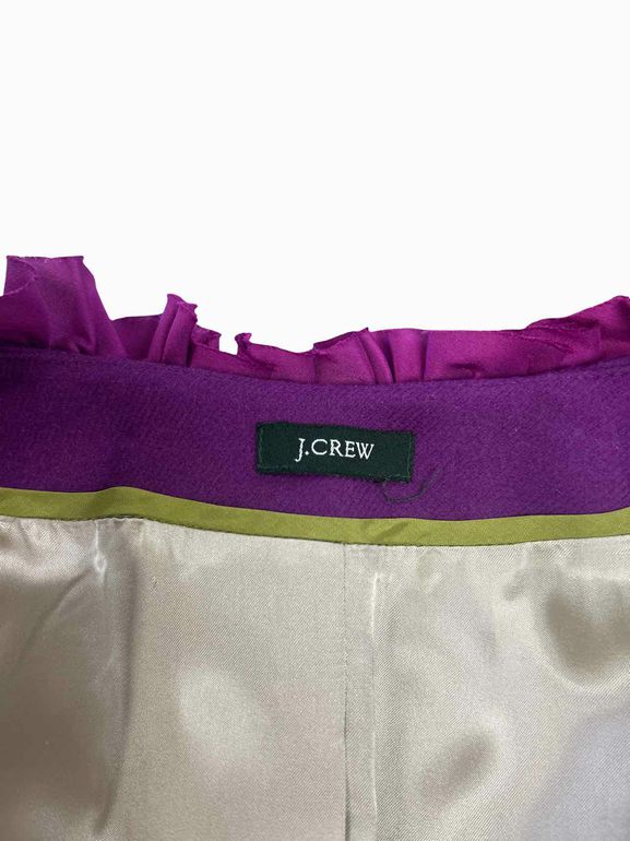 JCREW WOOL SILK BERRY TRIM ASTRID CROP SIZE: 12