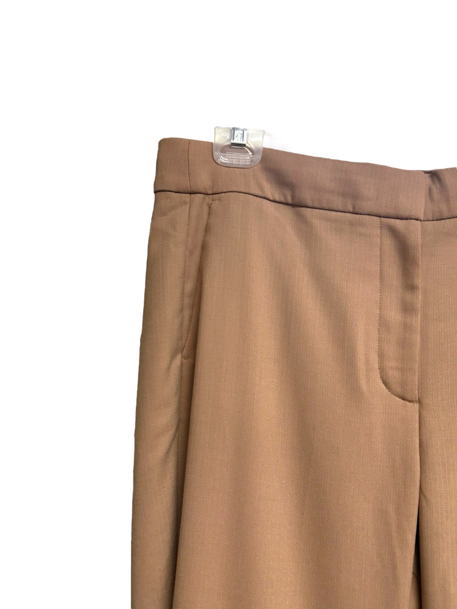 JCREW WILLA FULL LENGTH WOOL BLEND STRAIGHT LEG CAMEL PANTS SIZE 12