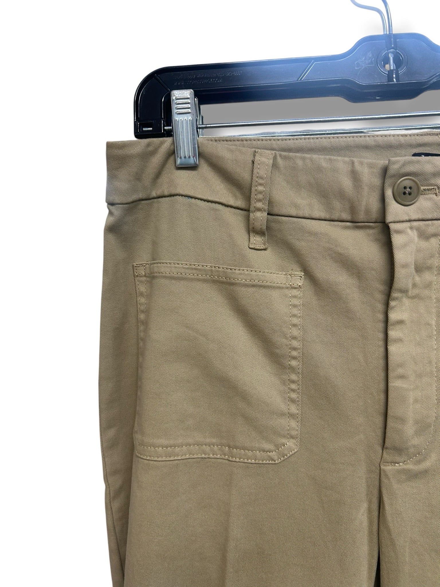 NWT J.CREW CHARLIE KICKOUT CHINO CROPPED PANTS TAN SIZE 30