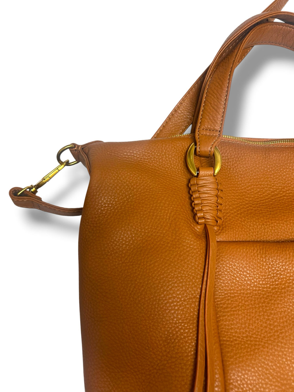 HOBO PEBBLE LEATHER HARLEY SATCHEL WARM HONEY