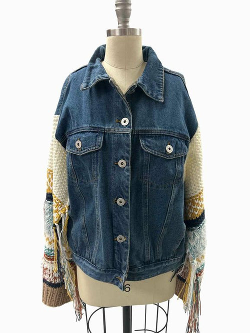 ANTHROPOLOGIE POL SUKIE CROCHET SLV JACKET SIZE: XL